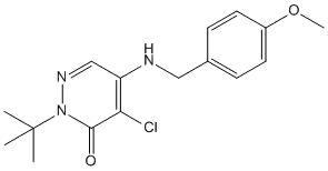 3(2H)-Pyridazinone,4-chloro-2-(1,1-dimethylethyl)-5-[[(4-methoxyphenyl)methyl]amino]-